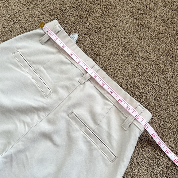 Abercrombie and Fitch Sloane Cross Waist Cream Wide Leg Trouser Pants - Picture 11 of 11